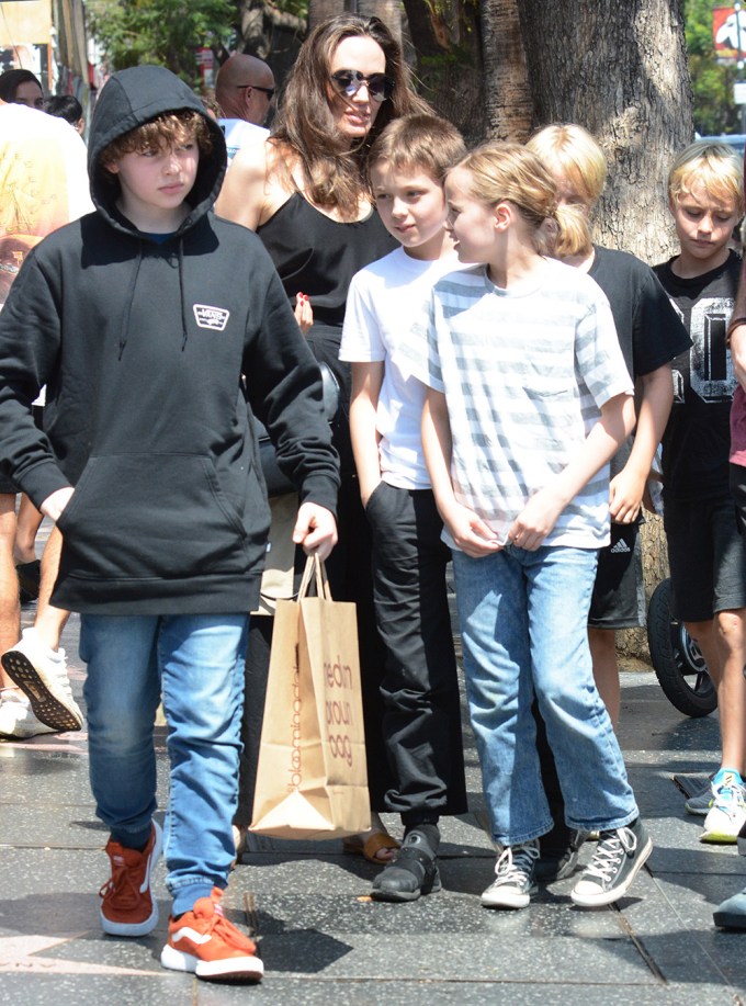 Angelina Jolie & Her Kids: Photos of Them on Fun Outings Angelina Jolie & Her Kids: Photos of Them on Fun Outings