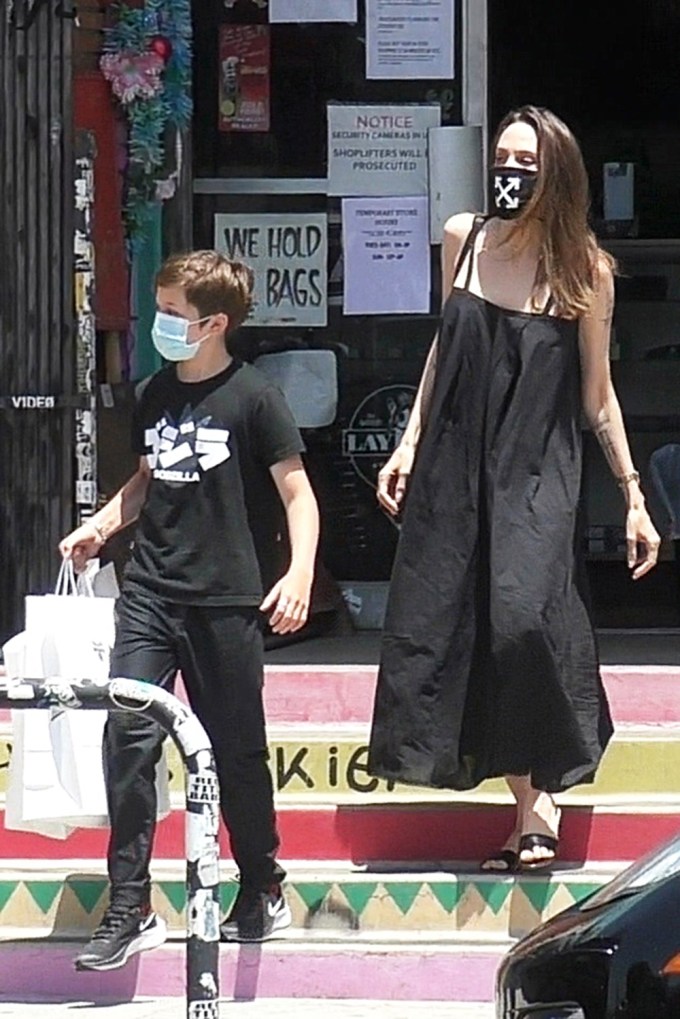 Angelina Jolie & Her Kids: Photos of Them on Outings Through the Years