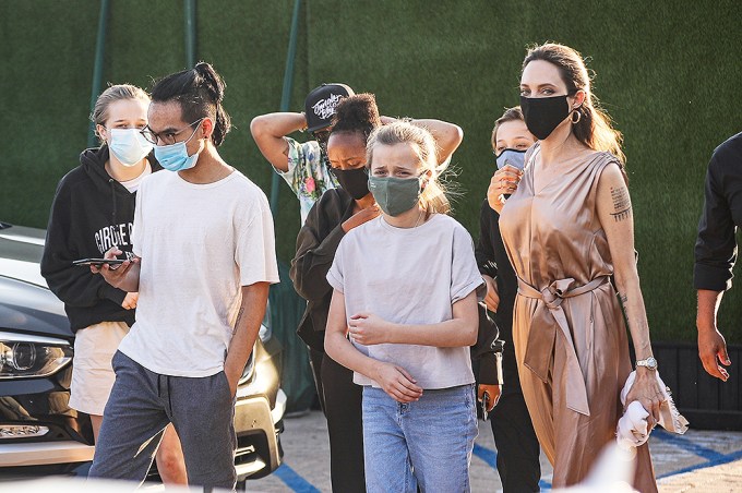 Angelina Jolie & Her Kids: Photos of Them on Outings Through the Years