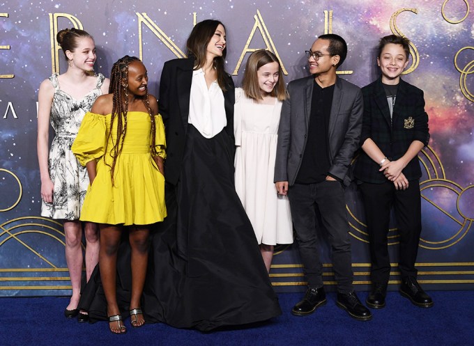 Angelina Jolie & Her Kids: Photos of Them on Outings Through the Years