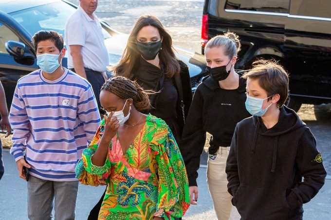 Angelina Jolie & Her Kids: Photos of Them on Outings Through the Years